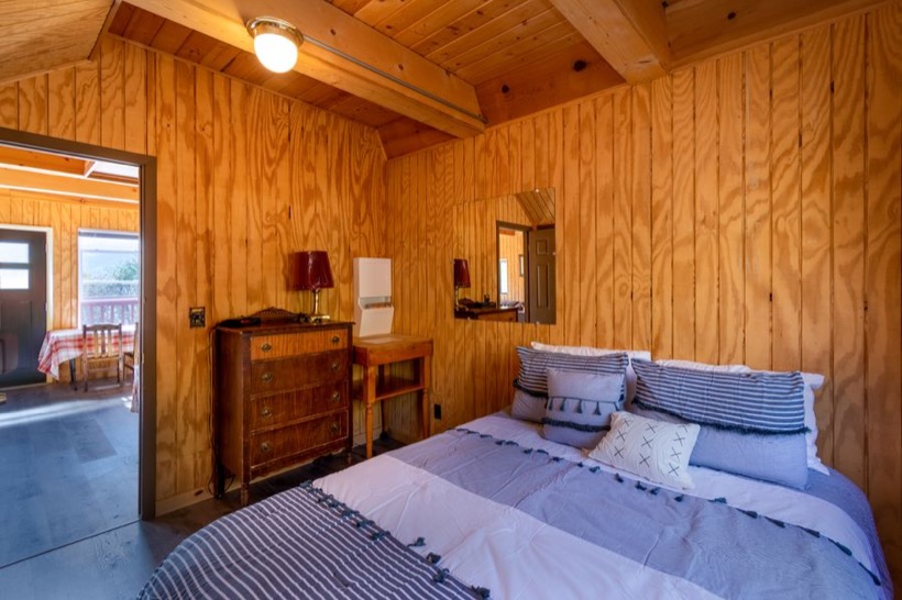 Bedroom of a short-term vacation rental