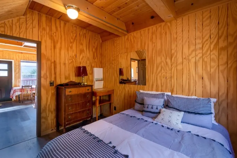 Bedroom of a short-term vacation rental